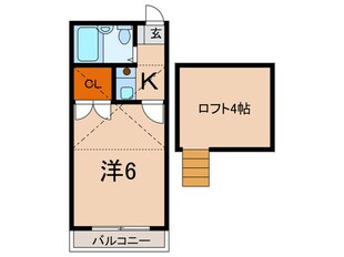 ビギン西山の物件間取画像